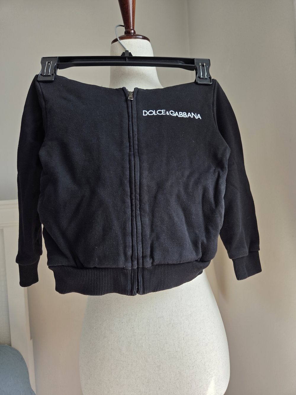 Dolce & Gabbana Black Women's Zip-Up Jacket